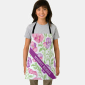 スイートピーの水の色のパタカラフルーン エプロン (インサイチュ)