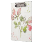 スイートピーの水彩画 クリップボード (左)