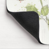 スイートピーの水彩画 マウスパッド (コーナー)