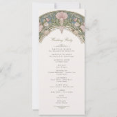 スイートピーの結婚式プログラム 招待状 (裏面)