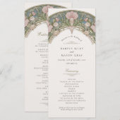 スイートピーの結婚式プログラム 招待状 (正面/裏面)