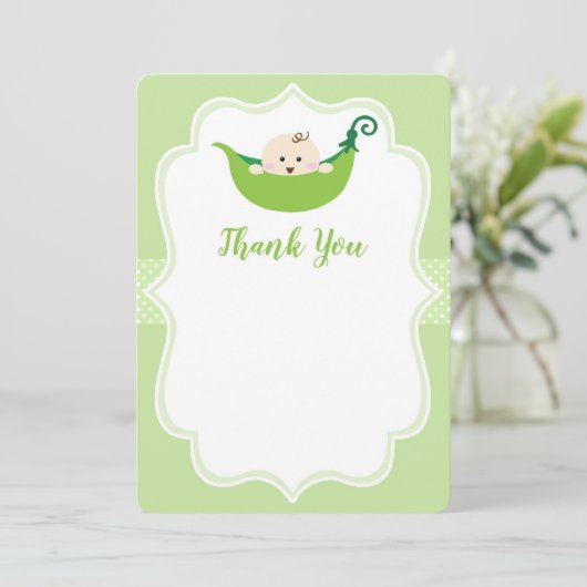 スイートピーの緑はノート感謝していしています 招待状 (スタンド正面)