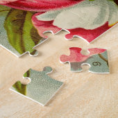 スイートピーの花の花束 ジグソーパズル (側面)