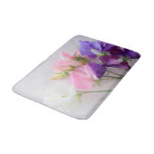 スイートピーの花束 バスマット (アングル)