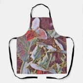 スイートピーの花 エプロン (正面)