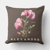 スイートピーの花 – カスタマイズ クッション (正面)