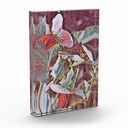 スイートピーの花 フォトブロック (左)