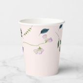 スイートピーの花 |女の子の赤ちゃんシャワー 紙コップ (裏面)