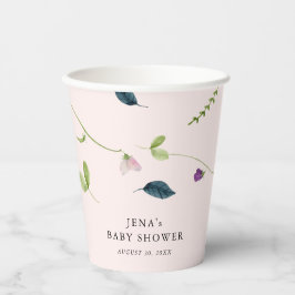 スイートピーの花 |女の子の赤ちゃんシャワー 紙コップ