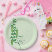 スイートピーの赤ちゃんシャワー ペーパープレート (パーティー)