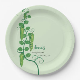 スイートピーの赤ちゃんシャワー ペーパープレート