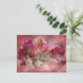 スイートピーの郵便はがき ポストカード (スタンド正面)