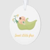 スイートピーインアポッド男の赤ちゃん子供部屋ルームデコール オーナメント (正面)