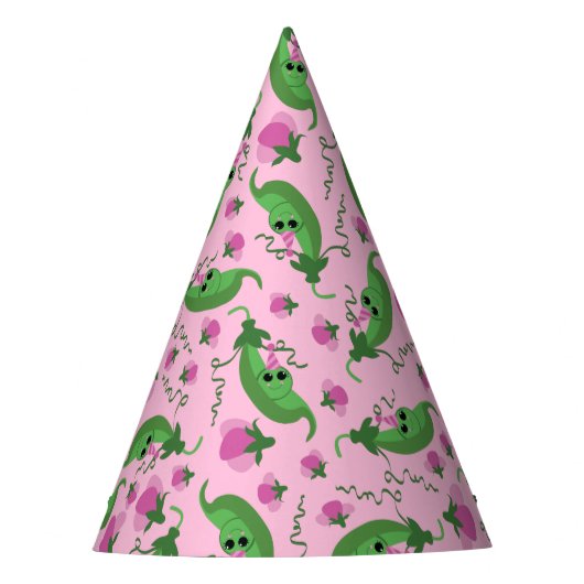 スイートピーカワイイ子供の誕生日パーティー パーティーハット (正面)