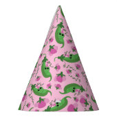 スイートピーカワイイ子供の誕生日パーティー パーティーハット (左)