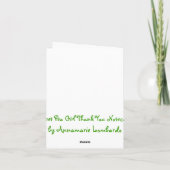 スイートピーガールサンキューノーテカード サンキューカード (裏面)