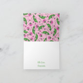 スイートピーキュート1st誕生日パーティー カード (内部)