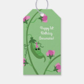 スイートピーキュート1st誕生日パーティー ギフトタグ (正面)