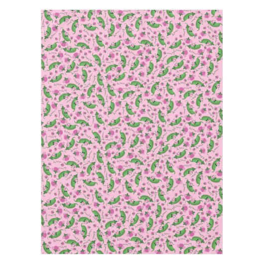 スイートピーキュート1st誕生日パーティー テーブルクロス (正面)