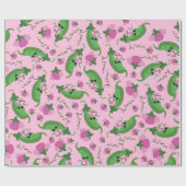 スイートピーキュート1st誕生日パーティー ラッピングペーパー (フラット)