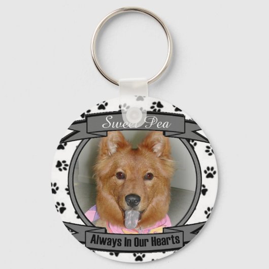 スイートピーキーチェーン キーホルダー (正面)