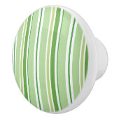 スイートピーグリーンストライプのストライプドレスザー セラミックノブ (右)