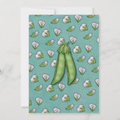 スイートピーズエスニックツインズベビーシャワー招待状 招待状 (裏面)