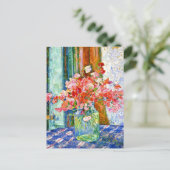 スイートピーズガラスジャールテオヴァンリュッセルベルグ ポストカード (スタンド正面)