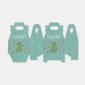 スイートピーズガーデンをテーマにした赤ちゃんシャワーのお気に入りボックス フェイバーボックス (折り畳みなし)