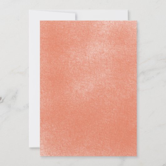 スイートピーチガールベビーシャワー 招待状 (裏面)