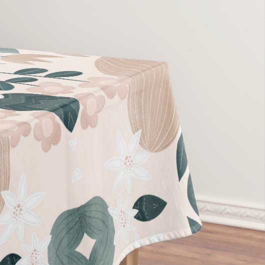 スイートピーチグリーンボホボタニカルイースターエッグ テーブルクロス (インサイチュ)