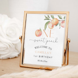 スイートピーチバースデーパーティーウェルカム ポスター