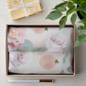 スイートピーチフローラ誕生日ブライダルシャワー 薄葉紙 (ギフト)