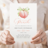 スイートピーチベビーシャワー招待状 招待状