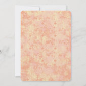 スイートピーチベビーシャワー招待状 招待状 (裏面)