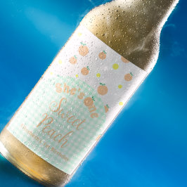 スイートピーチ1歳の誕生日 ビールラベル