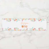 スイートピーチ1stバースデーウォーターボトルラベル ペットボトルラベル (シングルラベル)