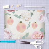 スイートピーチ フラワーバースデー ブライダルシャワー 薄葉紙 (クラフト)