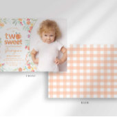 スイートピーチ 2歳の誕生日招待状 招待状