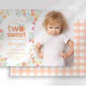 スイートピーチ 2歳の誕生日招待状 招待状