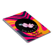 スイートピーパーソナライズされたフラワーネイチャーのコレクション ノートブック (右側)