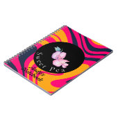 スイートピーパーソナライズされたフラワーネイチャーのコレクション ノートブック (左側)