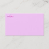 スイートピービクトリアンガーデン名刺 名刺 (裏面)