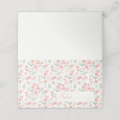 スイートピーピンクアンドクリームフラワーズ座席表 プレイスカード (外部開封)