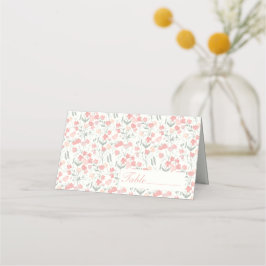 スイートピーピンクアンドクリームフラワーズ座席表 プレイスカード