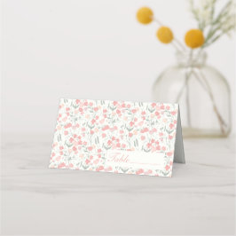 スイートピーピンクアンドクリームフラワーズ座席表 プレイスカード