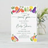 スイートピーファーマーズマーケットベビーシャワー 招待状 (スタンド正面)