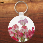 スイートピーフラワーキーチェーン キーホルダー (正面)