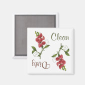 スイートピーフラワーズ食洗機マグネット マグネット (正面/裏面)