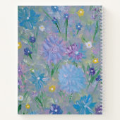 スイートピーフローラパーソナライズされたノート ノートブック (裏面)